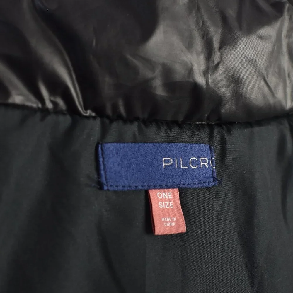 Pilcro Packable Puffer Vest Side Tie Black - One Size - Picture 8 of 9